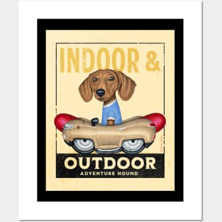 Indoor and Outdoor Adventure Hound Posters and Art